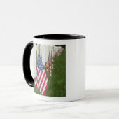 Amerikanische Flaggen auf Gräbern der Tasse (Vorderseite Links)