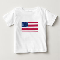 Amerikanische Flaggen-Baby-T - Shirt
