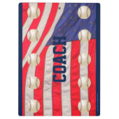 Amerikanische Flaggen, Baseballtrainer Klemmbrett (Rückseite)