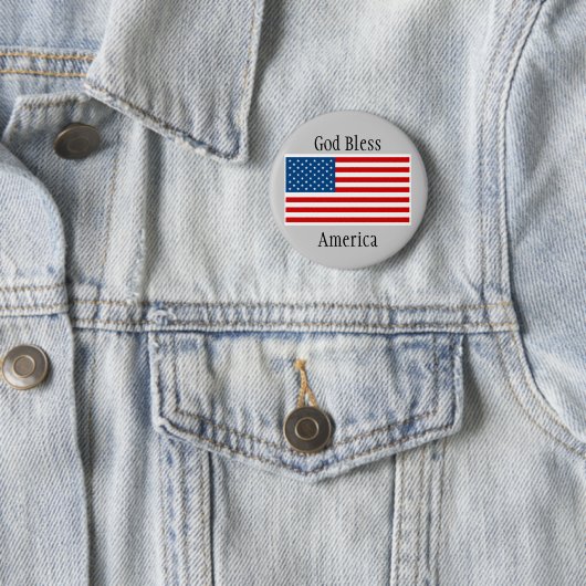 Amerikanische Flaggen-Button Button (Beispiel)