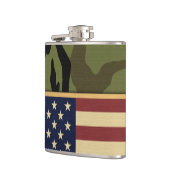 Amerikanische Flaggen-Camouflage Flachmann (Links)