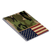Amerikanische Flaggen-Camouflage Notizblock (Rechte Seite)