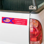 Amerikanische Flaggen-christliches Fisch-Symbol Autoaufkleber (Auf Lkw)