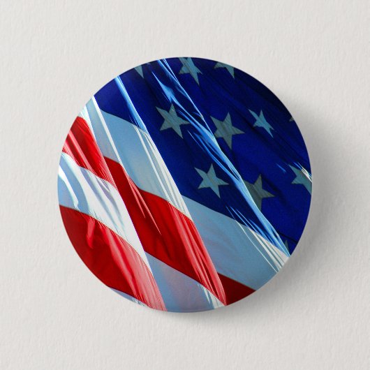 Amerikanische Flaggen-Foto-Knopf-Button Button (Vorderseite)
