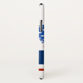 Amerikanische Flaggen-gesegnete Jungfrau Mary Case-Mate iPhone Hülle (Hinten/Rechts)