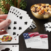 Amerikanische Flaggen Gesellschaft Spielkarten (In Situ)