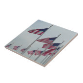 Amerikanische Flaggen im Washington Monument Fliese (Seite)