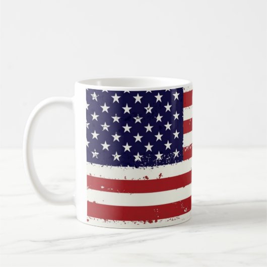 Amerikanische Flaggen-Kaffee-AmericanaTasse Kaffeetasse (Links)