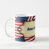 Amerikanische Flaggen Kaffeetasse (Links)