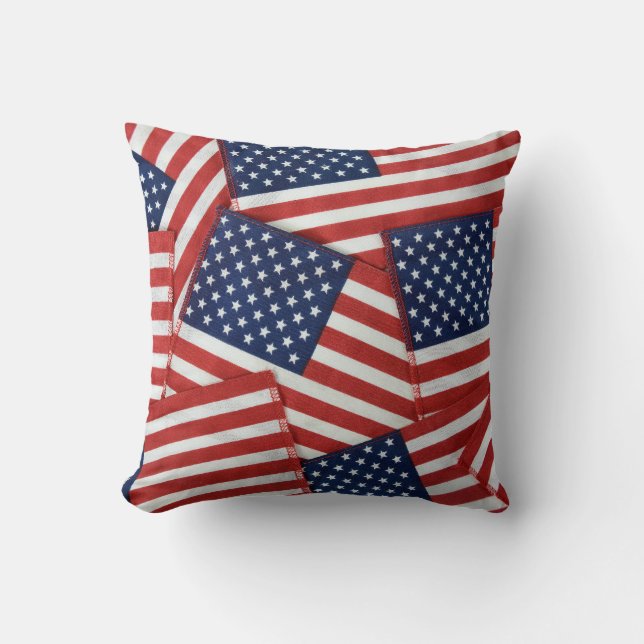 Amerikanische Flaggen Kissen (Vorderseite)
