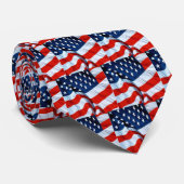 Amerikanische Flaggen-Krawatte Krawatte (Gerollt)