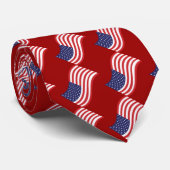 Amerikanische Flaggen-Krawatten Krawatte (Gerollt)