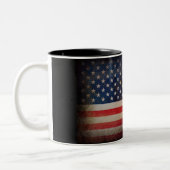 Amerikanische Flaggen-kundenspezifische Tasse (Links)