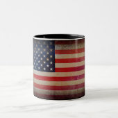 Amerikanische Flaggen-kundenspezifische Tasse (Mittel)