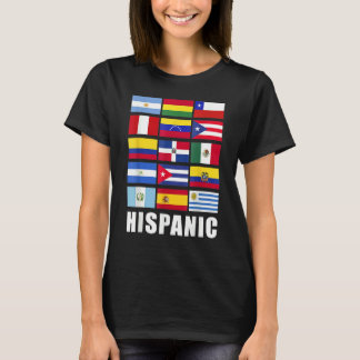 Amerikanische Flaggen Latina Hispanic Heritage T-Shirt