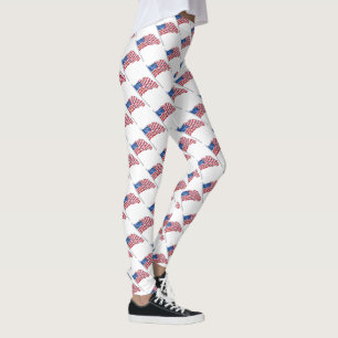 Amerikanische Flaggen Leggings