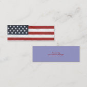 Amerikanische Flaggen-Lesezeichen Mini Visitenkarte (Vorne/Hinten)