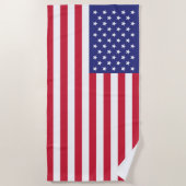 Amerikanische Flaggen-patriotisches US Flagge Strandtuch (Vorderseite)