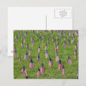 Amerikanische Flaggen Postkarte (Vorne/Hinten)
