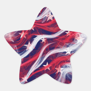 Amerikanische Flaggen-Sterne-Aufkleber (Blatt mit  Stern-Aufkleber
