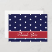 Amerikanische Flaggen-Sterne danken Ihnen Dankeskarte (Vorne/Hinten)