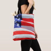 Amerikanische Flaggen Streifen USA Red White Blue Tasche (Von Nahem)