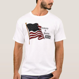 Amerikanische Flaggen-T - Shirt-Freiheit und T-Shirt