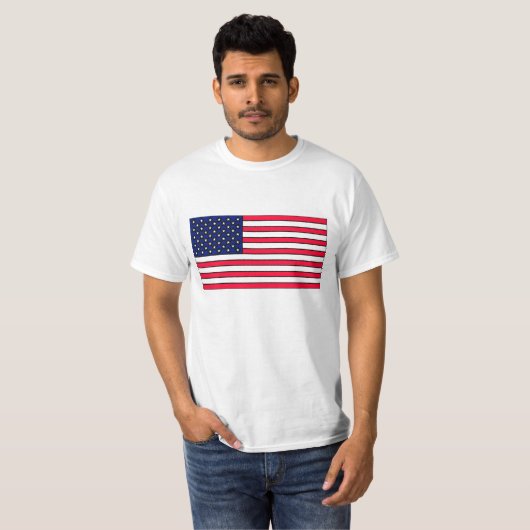 Amerikanische Flaggen-T-Shirt T-Shirt (Vorne ganz)