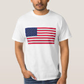 Amerikanische Flaggen-T-Shirt T-Shirt (Vorderseite)