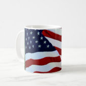 Amerikanische Flaggen-Tasse Kaffeetasse (Vorderseite Links)