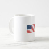 Amerikanische Flaggen-Tasse Kaffeetasse (Vorderseite Links)