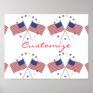 Amerikanische Flaggen Thunder_Cove Patriotisch 4.  Poster