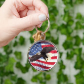 Amerikanische Flaggen-u. Adler-Schlüsselanhänger Schlüsselanhänger (Hand)