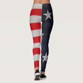 Amerikanische Flaggen-US Flagge-Leggings Leggings (Rückseite)