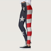 Amerikanische Flaggen-US Flagge-Leggings Leggings (Links)