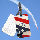 Amerikanische Flaggen-US Flagge rot weiß und blau Gepäckanhänger