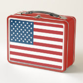 Amerikanische Flaggen-US Flagge USA Metall Lunch Box (Vorderseite)