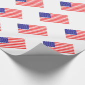 Amerikanische Flaggen USA Geschenkpapier (Ecke)