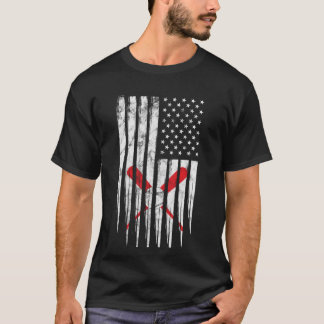 Amerikanische Flaggen-Vintage Baseball-Flagge für T-Shirt