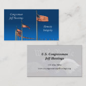Amerikanische Flaggen Visitenkarte (Vorne/Hinten)