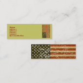 Amerikanische Flaggen-Visitenkarten Mini Visitenkarte (Vorne/Hinten)