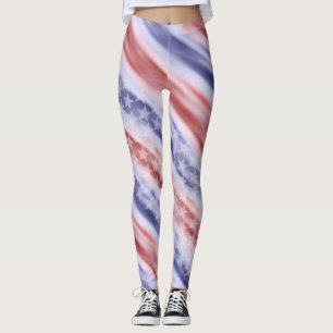 Amerikanische Flaggen-Wearable Kunst-Leggings Leggings