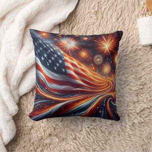 Amerikanische Flaggen-Wurfkissen Kissen
