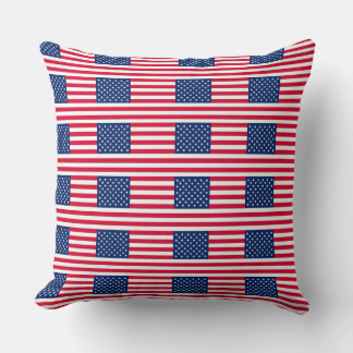 Amerikanische Flaggen-Wurfkissen – Patriotische St Kissen