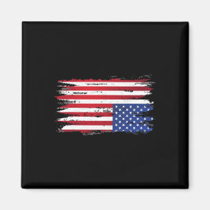 Amerikanische Flaggenangst Auf der Rückseite Patri Magnet