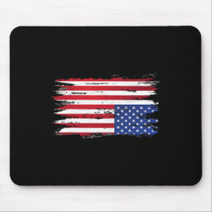 Amerikanische Flaggenangst Auf der Rückseite Patri Mousepad