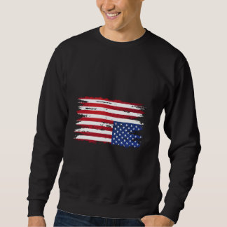 Amerikanische Flaggenangst in den patriotischen US Sweatshirt
