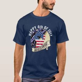 Amerikanische Flaggenfamilie 4. JULI T-Shirt