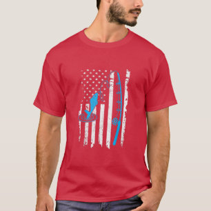 Amerikanische Flaggenfischerei - Vereinigte Staate T-Shirt