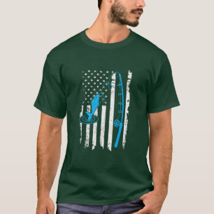Amerikanische Flaggenfischerei - Vereinigte Staate T-Shirt